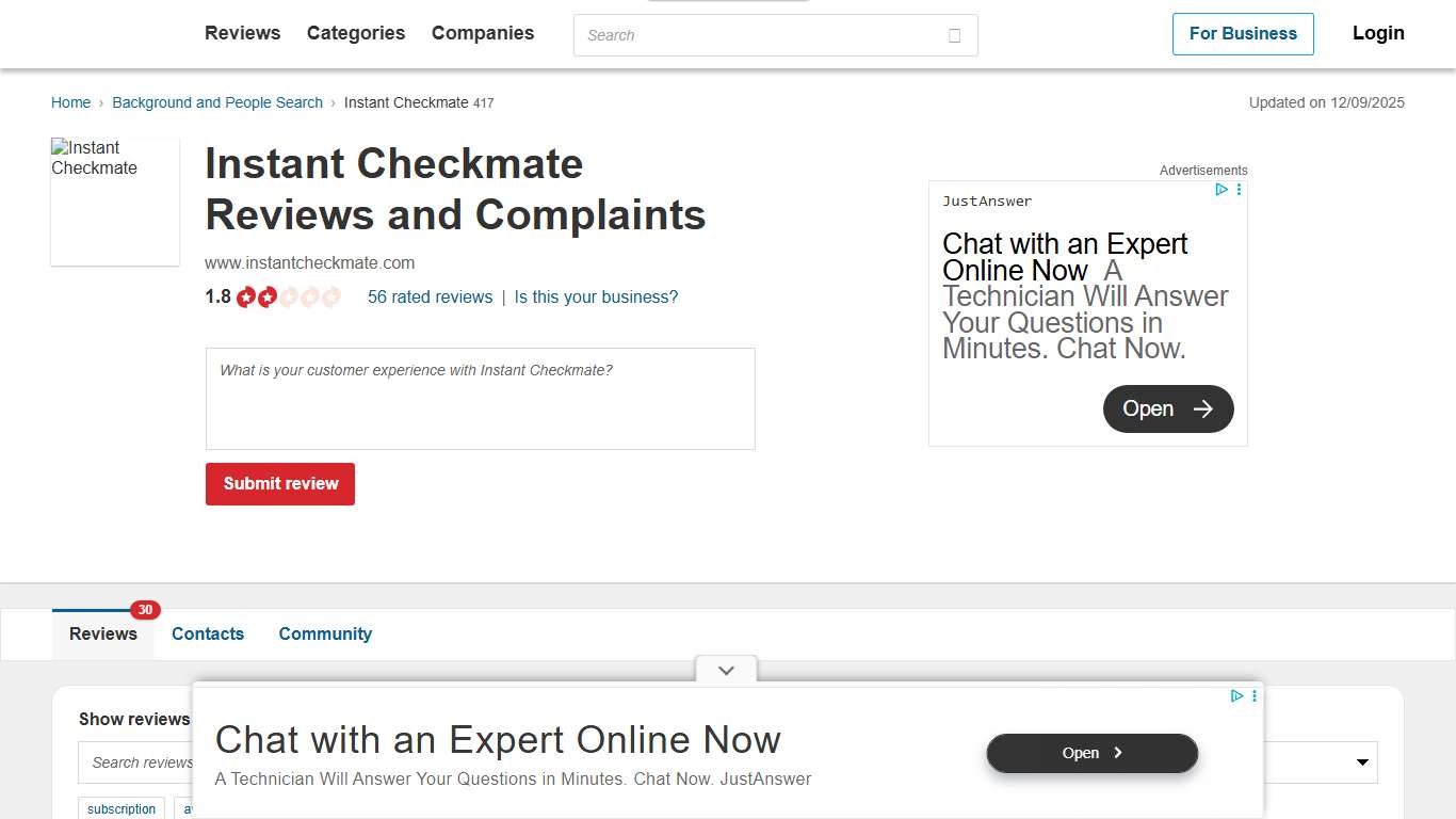 Instant Checkmate Reviews and Complaints instantcheckmate.com @ PissedConsumer Page 3